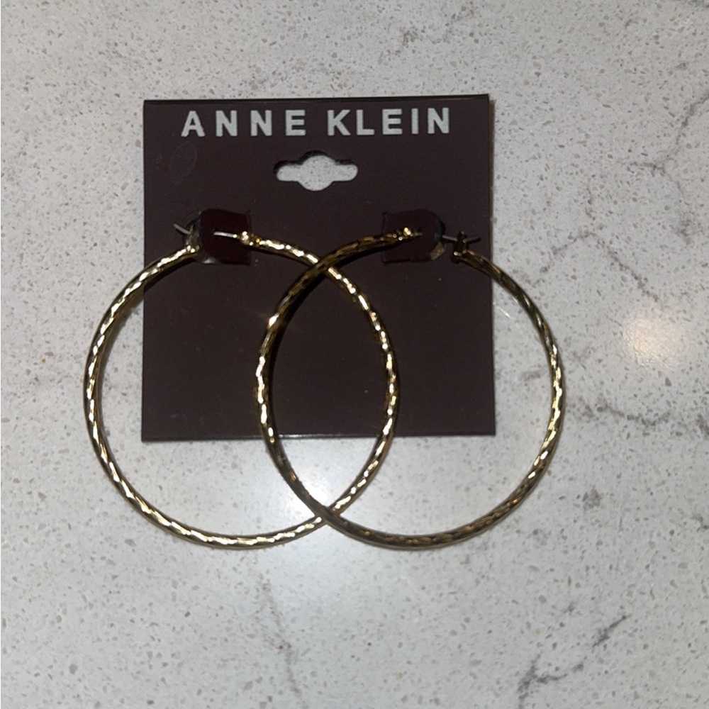Anne Klein Gold Hoop Earrings